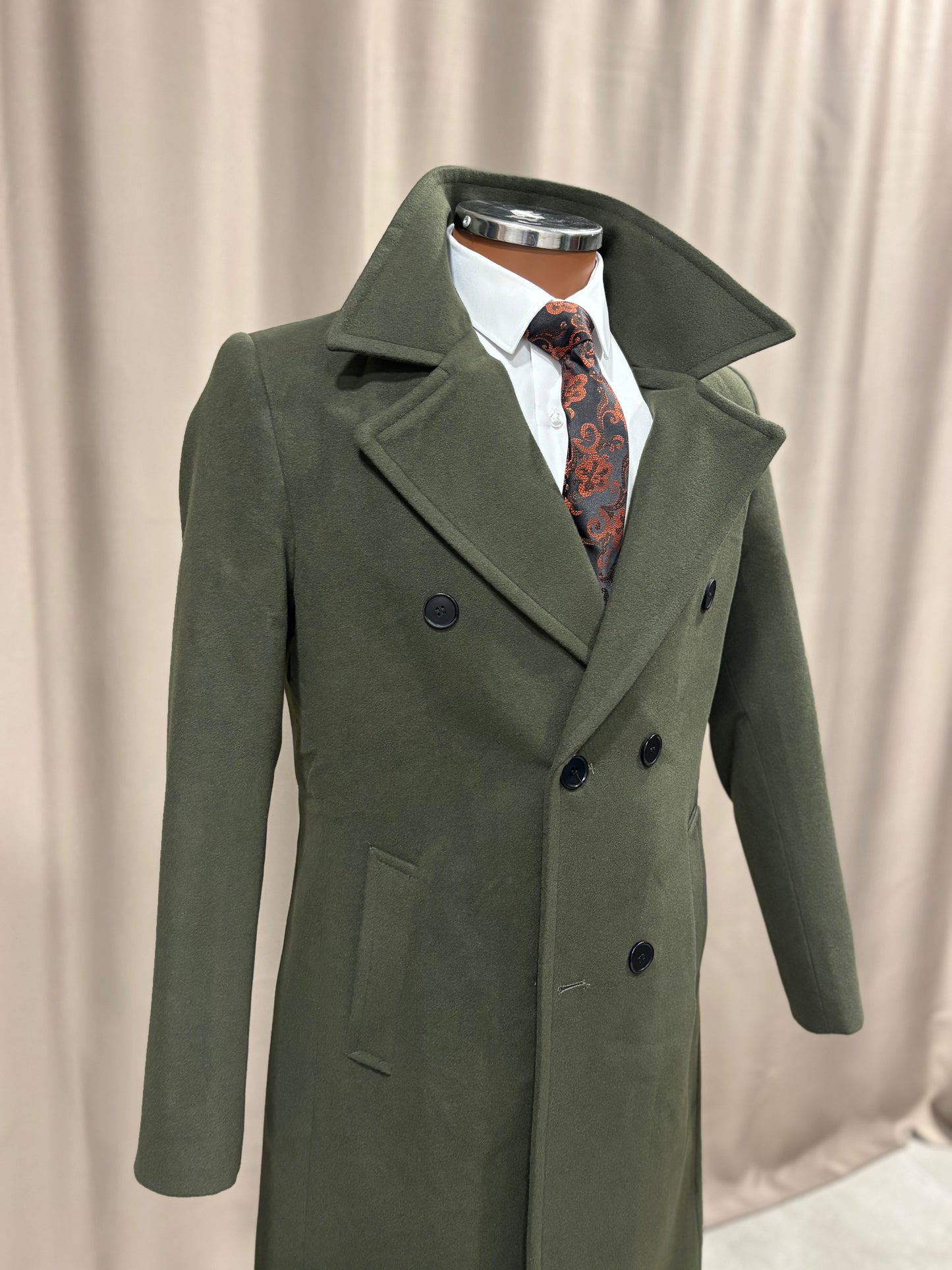 Herren Mantel Grün