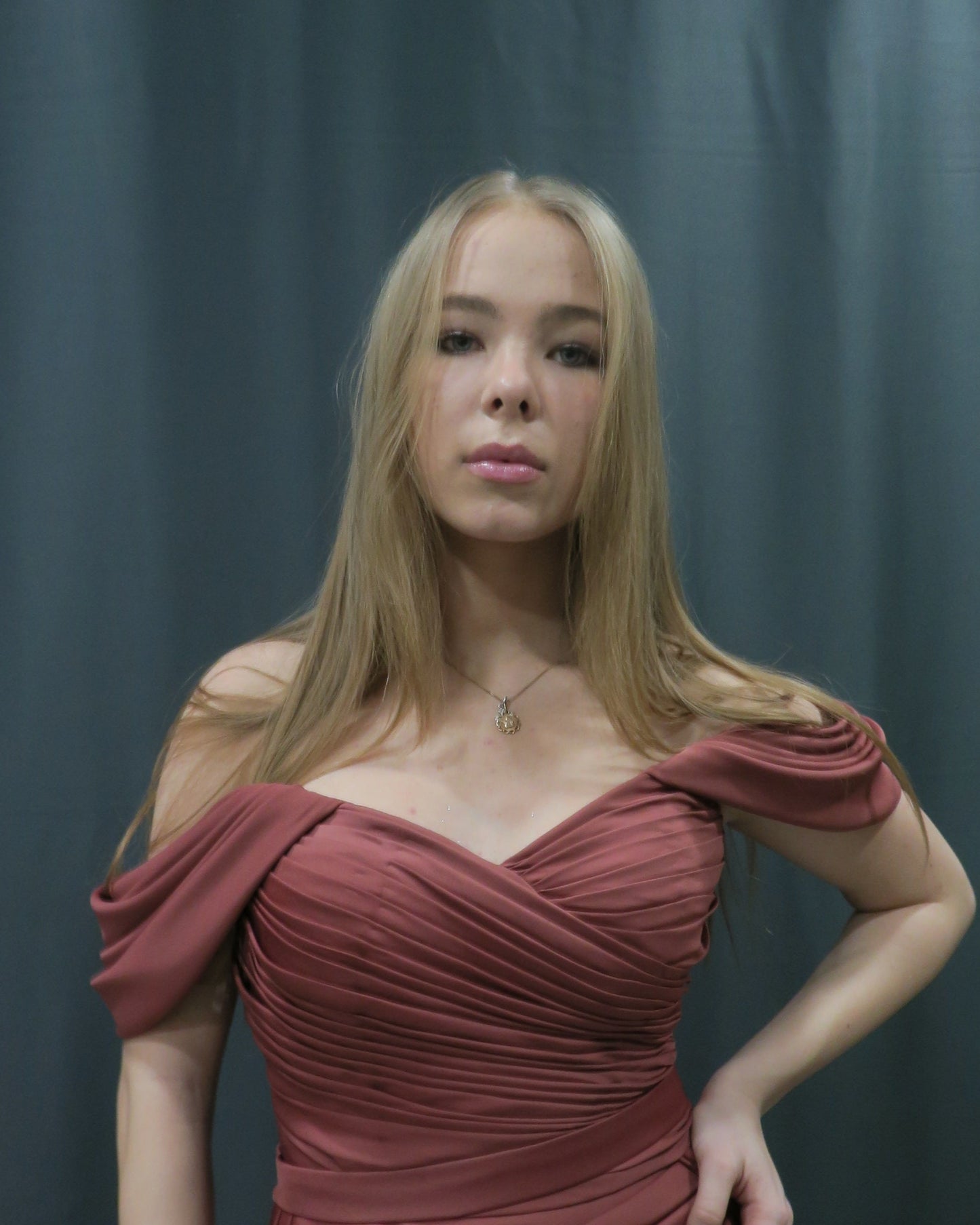 Abendkleid - Dunkelrosa