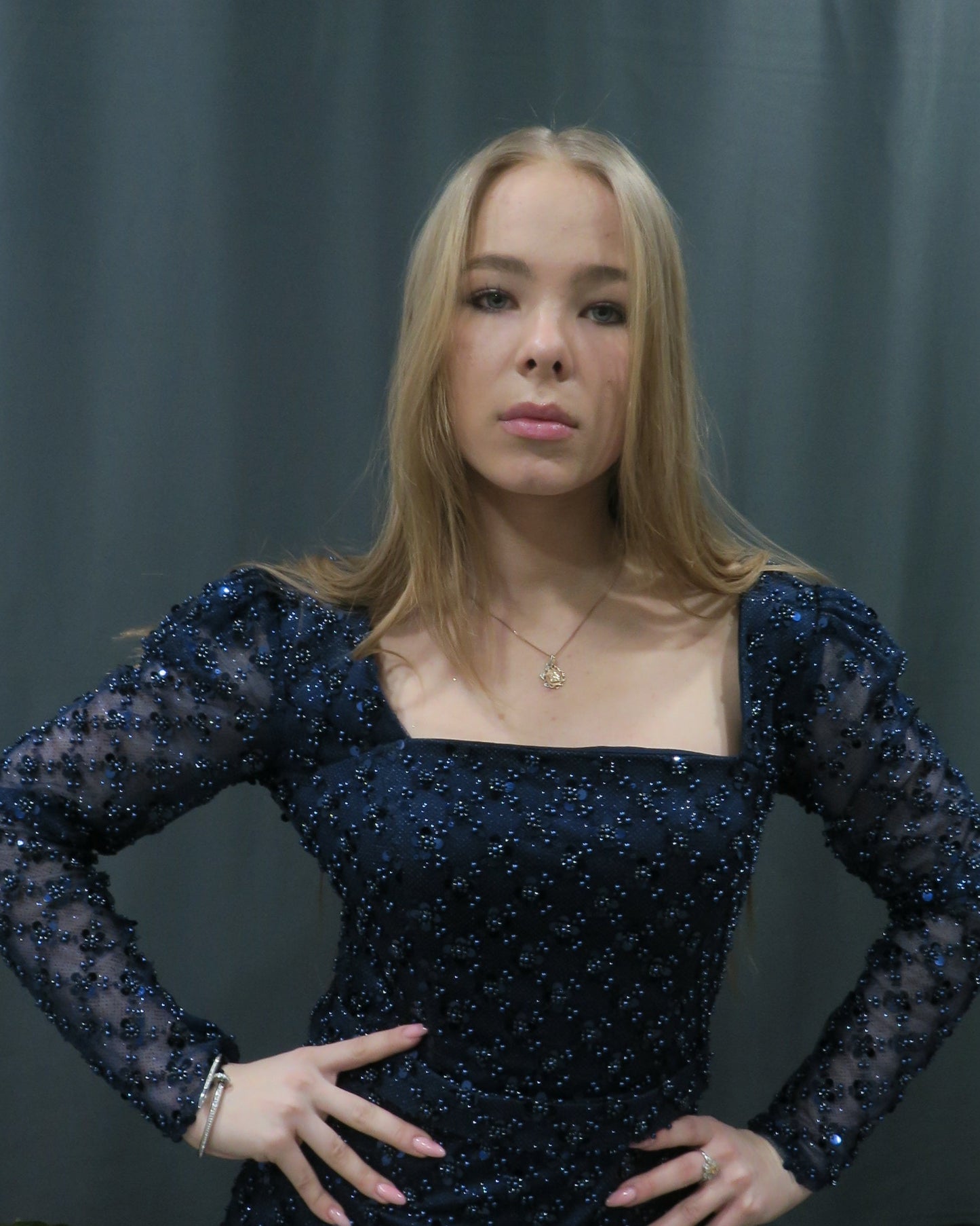 Midikleid - Dunkelblau