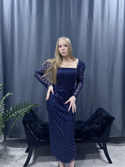 Midikleid - Dunkelblau