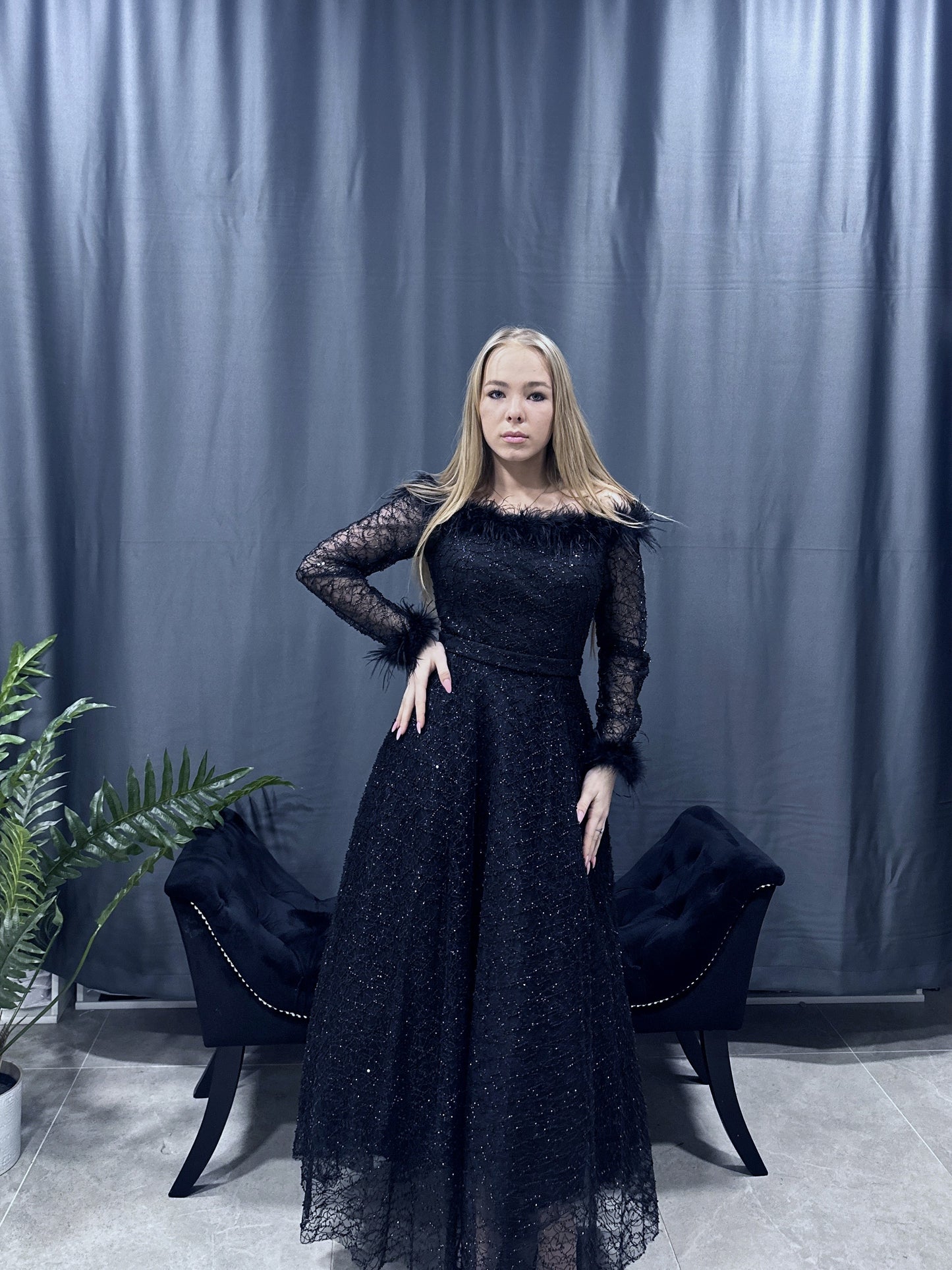 Abendkleid - Schwarz